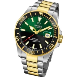 Jaguar Herrenuhr Edelstahl silber gold Jaguar Pro Diver Armbanduhr UJ887/4