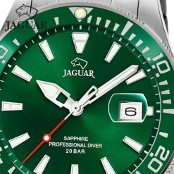 Jaguar Herrenuhr Edelstahl silber Jaguar Pro Diver Armbanduhr UJ860/B