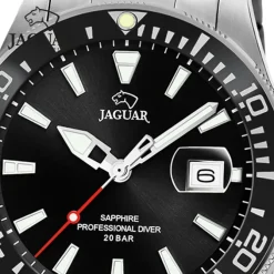 Jaguar Herrenuhr Edelstahl silber Jaguar Pro Diver Armbanduhr UJ860/D