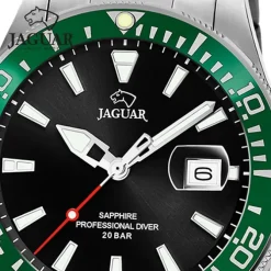 Jaguar Herrenuhr Edelstahl silber Jaguar Pro Diver Armbanduhr UJ860/H