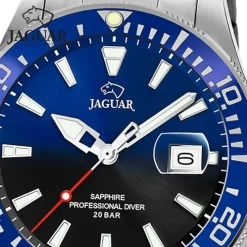 Jaguar Herrenuhr Edelstahl silber Jaguar Pro Diver Armbanduhr UJ860/5