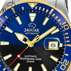 Jaguar Herrenuhr Edelstahl silber gold Jaguar Pro Diver Armbanduhr UJ887/3