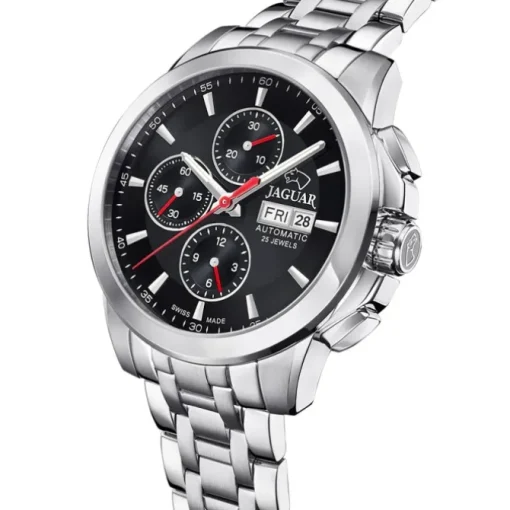 Jaguar Herrenuhr Edelstahl silber Jaguar Le Chronographe Armbanduhr UJ978/4