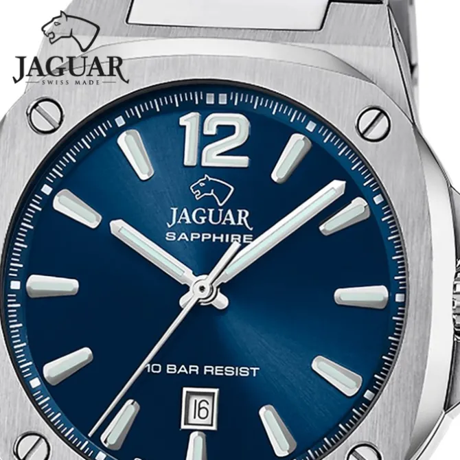 Jaguar Herrenuhr Edelstahl silber Jaguar RC. Armabnduhr UJ1024/1