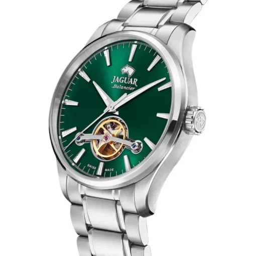 Jaguar Herrenuhr Edelstahl silber Jaguar Balancier Armbanduhr UJ965/4