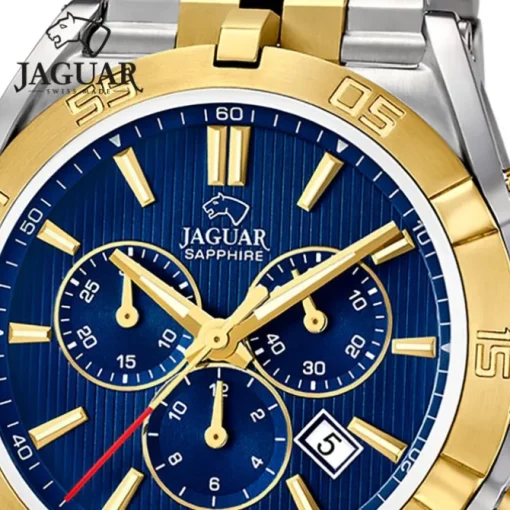 Jaguar Herrenuhr Edelstahl silber gold Jaguar Executive Armbanduhr UJ855/A