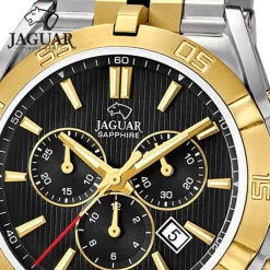 Jaguar Herrenuhr Edelstahl silber gold Jaguar Executive Armbanduhr UJ855/C