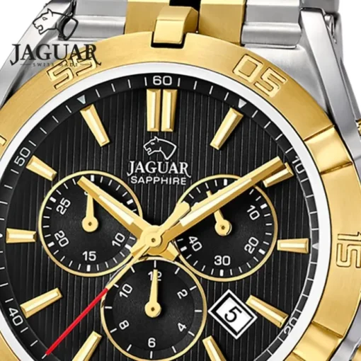 Jaguar Herrenuhr Edelstahl silber gold Jaguar Executive Armbanduhr UJ855/C