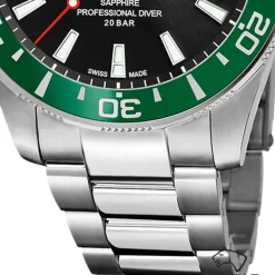 Jaguar Herrenuhr Edelstahl silber Jaguar Pro Diver Armbanduhr UJ860/6