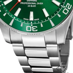Jaguar Herrenuhr Edelstahl silber Jaguar Pro Diver Armbanduhr UJ860/B