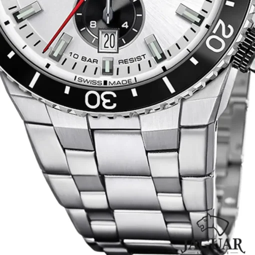 Jaguar Herrenuhr Edelstahl silber Jaguar Ceramic Armbanduhr UJ1022/1