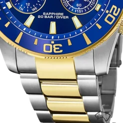 Jaguar Herrenuhr Edelstahl silber gold Jaguar Connected Armbanduhr UJ889/1