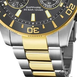 Jaguar Herrenuhr Edelstahl silber gold Jaguar Connected Armbanduhr UJ889/4