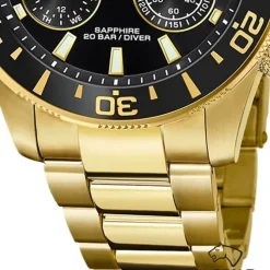 Jaguar Herrenuhr Edelstahl gold Jaguar Connected Armbanduhr UJ899/3