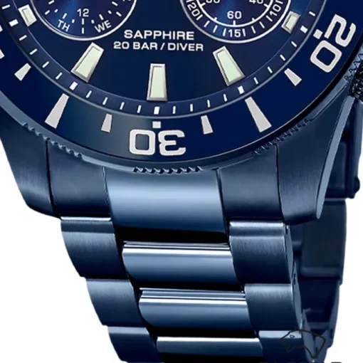 Jaguar Herrenuhr Edelstahl blau Jaguar Connected Armbanduhr UJ930/1