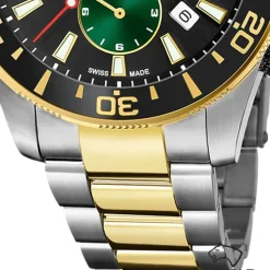 Jaguar Herrenuhr Edelstahl silber gold Jaguar Executive Armbanduhr UJ862/5