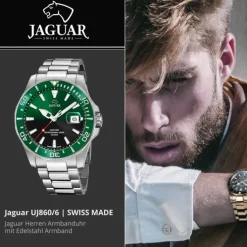 Jaguar Herrenuhr Edelstahl silber Jaguar Pro Diver Armbanduhr UJ860/6