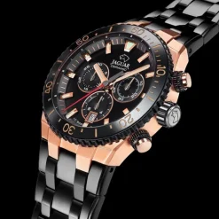 Jaguar Herrenuhr Edelstahl schwarz Jaguar Ceramic Armbanduhr UJ1023/1