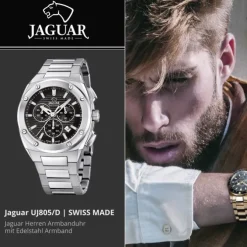 Jaguar Herrenuhr Edelstahl silber Jaguar Executive Armbanduhr UJ805/D