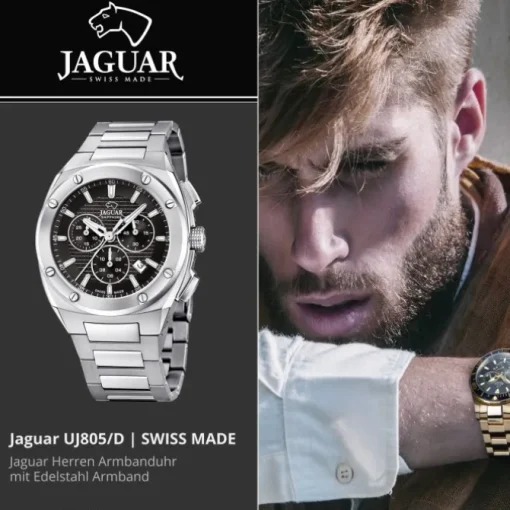 Jaguar Herrenuhr Edelstahl silber Jaguar Executive Armbanduhr UJ805/D