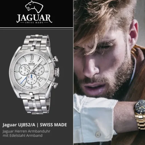 Jaguar Herrenuhr Edelstahl silber Jaguar Executive Armbanduhr UJ852/A