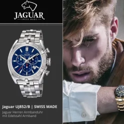 Jaguar Herrenuhr Edelstahl silber Jaguar Executive Armbanduhr UJ852/B