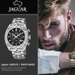 Jaguar Herrenuhr Edelstahl silber Jaguar Executive Armbanduhr UJ852/D
