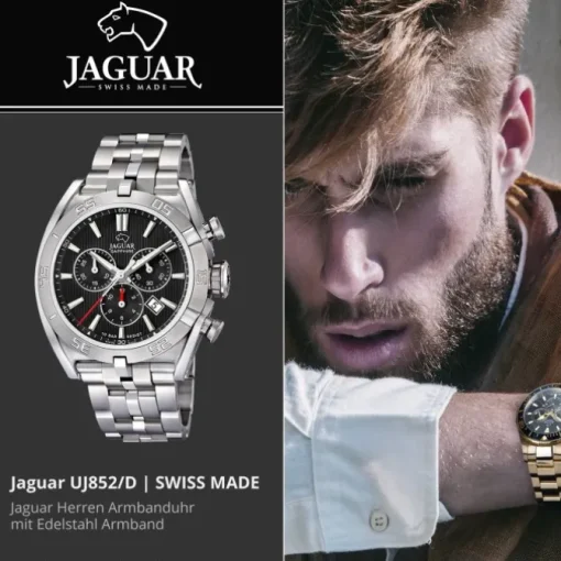 Jaguar Herrenuhr Edelstahl silber Jaguar Executive Armbanduhr UJ852/D