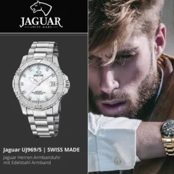 Jaguar Herrenuhr Edelstahl silber Jaguar Pro Diver Armbanduhr UJ969/5