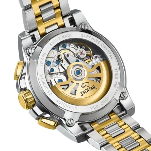 Jaguar Herrenuhr Edelstahl silber gold Le Chronographe Armbanduhr UJ1001/1