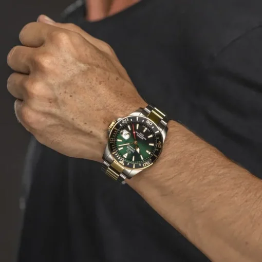 Jaguar Herrenuhr Edelstahl silber gold Jaguar Pro Diver Armbanduhr UJ887/4
