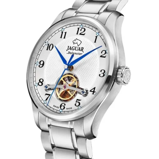 Jaguar Herrenuhr Edelstahl silber Jaguar Balancier Armbanduhr UJ965/1