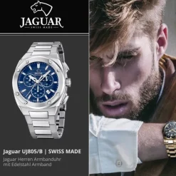 Jaguar Herrenuhr Edelstahl silber Jaguar Executive Armbanduhr UJ805/B