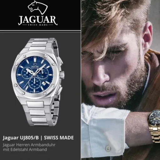 Jaguar Herrenuhr Edelstahl silber Jaguar Executive Armbanduhr UJ805/B