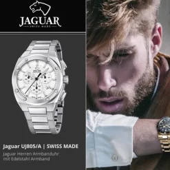 Jaguar Herrenuhr Edelstahl silber Jaguar Executive Armbanduhr UJ805/A
