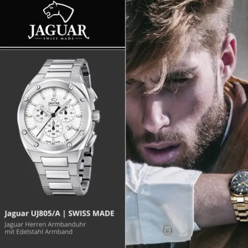Jaguar Herrenuhr Edelstahl silber Jaguar Executive Armbanduhr UJ805/A