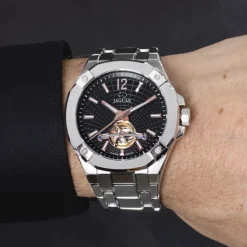 Jaguar Herrenuhr Edelstahl silber Jaguar Balancier Armbanduhr UJ1007/4