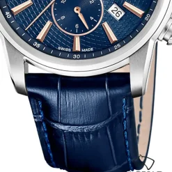 Jaguar Herrenuhr Leder blau Jaguar Acamar Armbanduhr UJ968/2