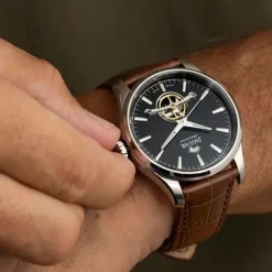Jaguar Herrenuhr Leder braun Jaguar Balancier Armbanduhr UJ966/5