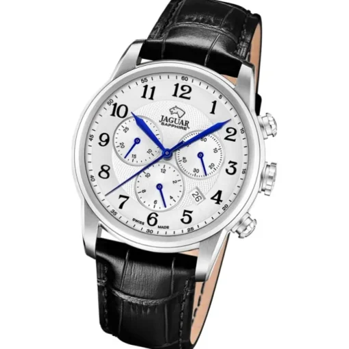 Jaguar Herrenuhr Leder schwarz Jaguar Acamar Armbanduhr UJ968/7