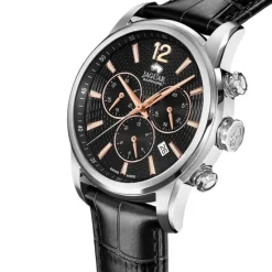 Jaguar Herrenuhr Leder schwarz Jaguar Acamar Armbanduhr UJ968/6