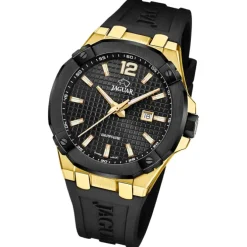 Jaguar Herrenuhr Silikon schwarz Jaguar Diplomatic Armbanduhr UJ1012/1