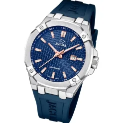 Jaguar Herrenuhr Silikon blau Jaguar Diplomatic Armbanduhr UJ1010/2