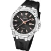 Jaguar Herrenuhr Silikon schwarz Jaguar Diplomatic Armbanduhr UJ1010/4