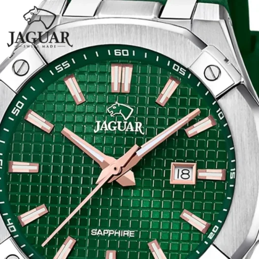 Jaguar Herrenuhr Silikon grün Jaguar Diplomatic Armbanduhr UJ1010/3