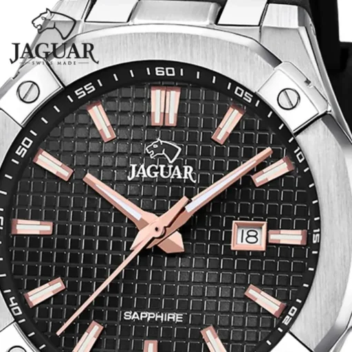 Jaguar Herrenuhr Silikon schwarz Jaguar Diplomatic Armbanduhr UJ1010/4