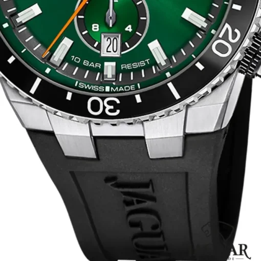 Jaguar Herrenuhr Silikon schwarz Jaguar Ceramic Armbanduhr UJ1021/2