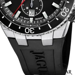 Jaguar Herrenuhr Silikon schwarz Jaguar Ceramic Armbanduhr UJ1021/5