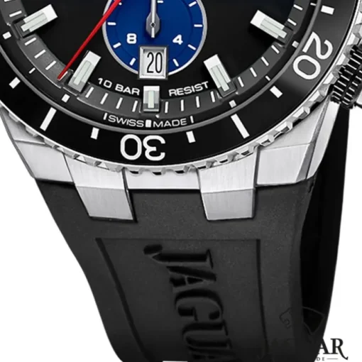Jaguar Herrenuhr Silikon schwarz Jaguar Ceramic Armbanduhr UJ1021/6