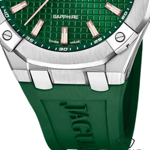 Jaguar Herrenuhr Silikon grün Jaguar Diplomatic Armbanduhr UJ1010/3